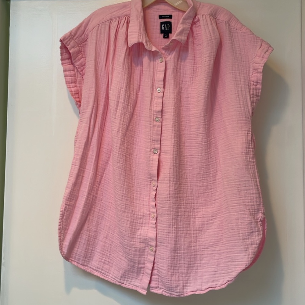 Gap crinkle gauze in pink